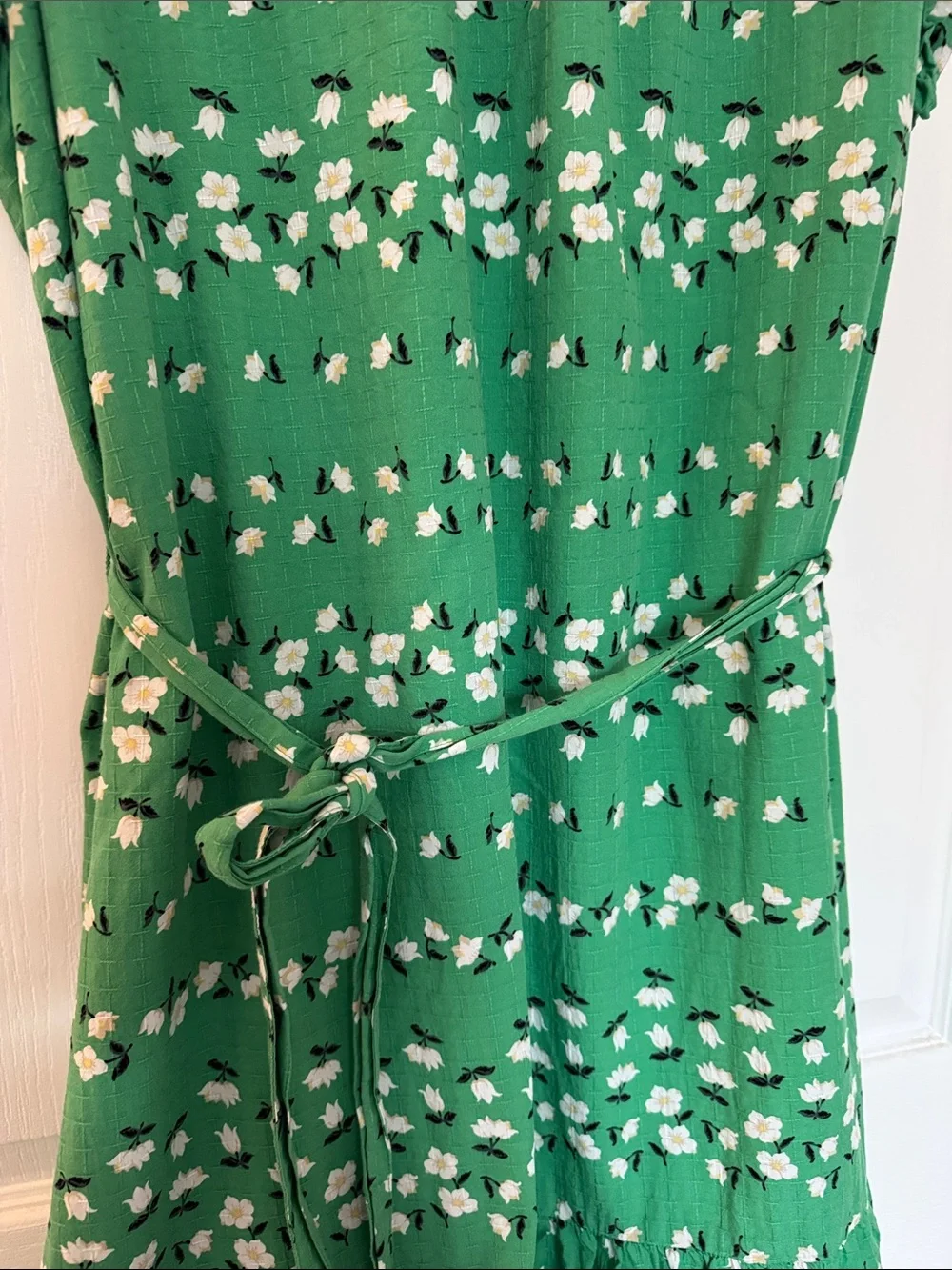 Ann Taylor Green Floral Mini Dress - Picture 3 of 4